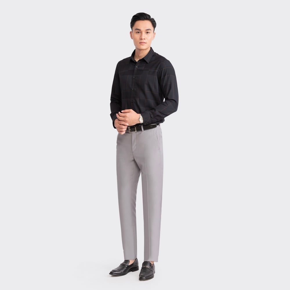 Black orange Jacquard stripe