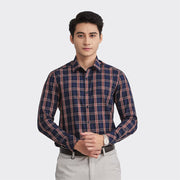 Navy blue orange stripe