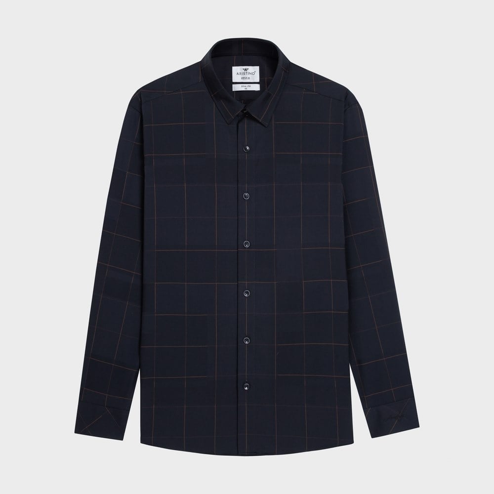 Black orange Jacquard stripe