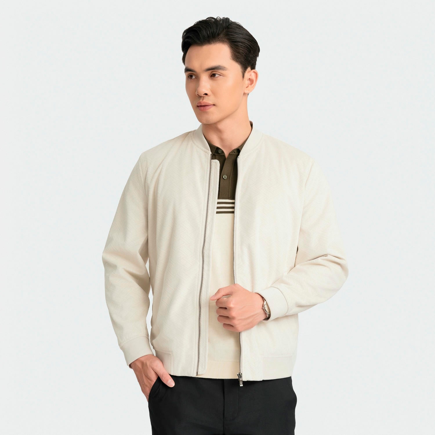 Beige 20 Jacquard pattern