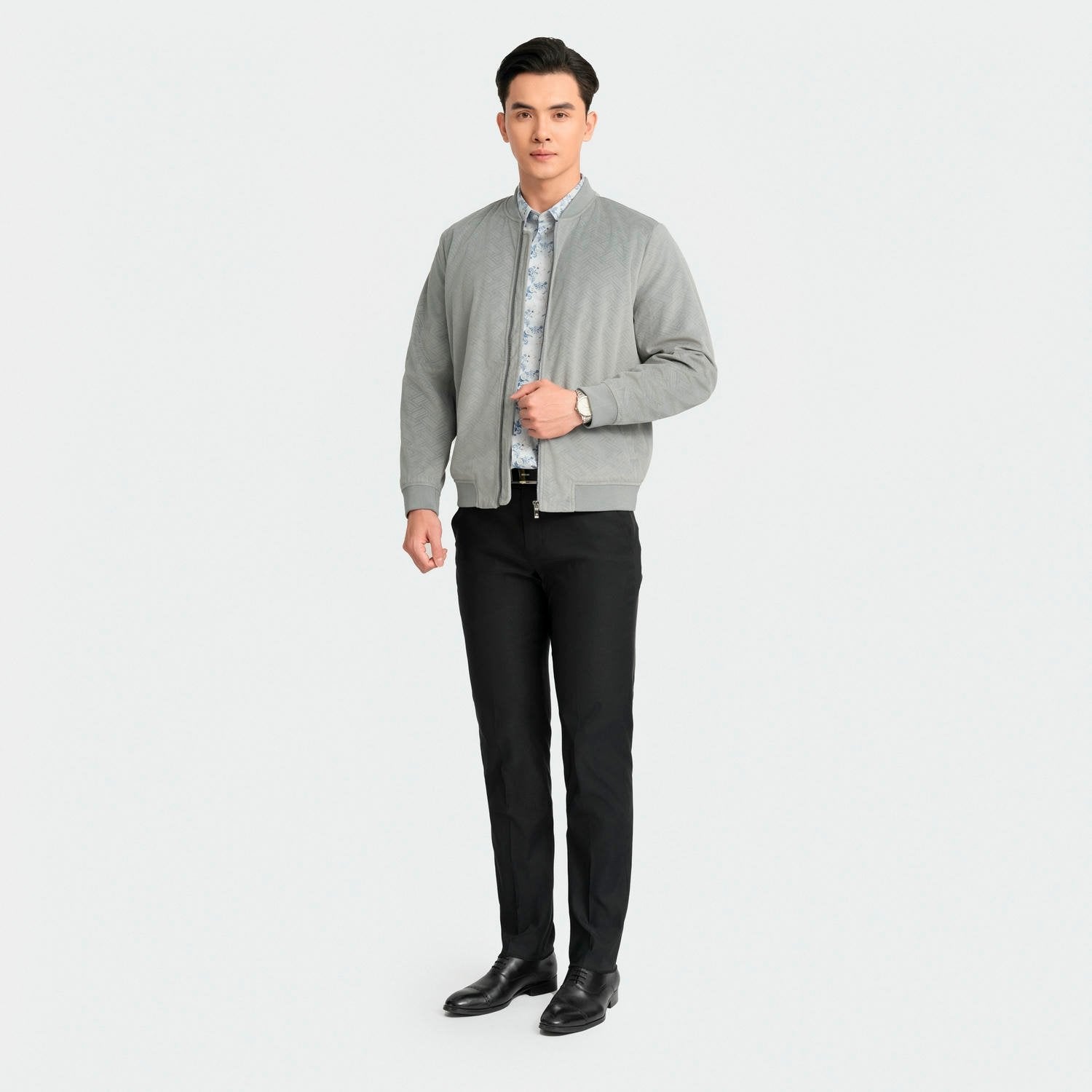 Gray 44 Jacquard pattern