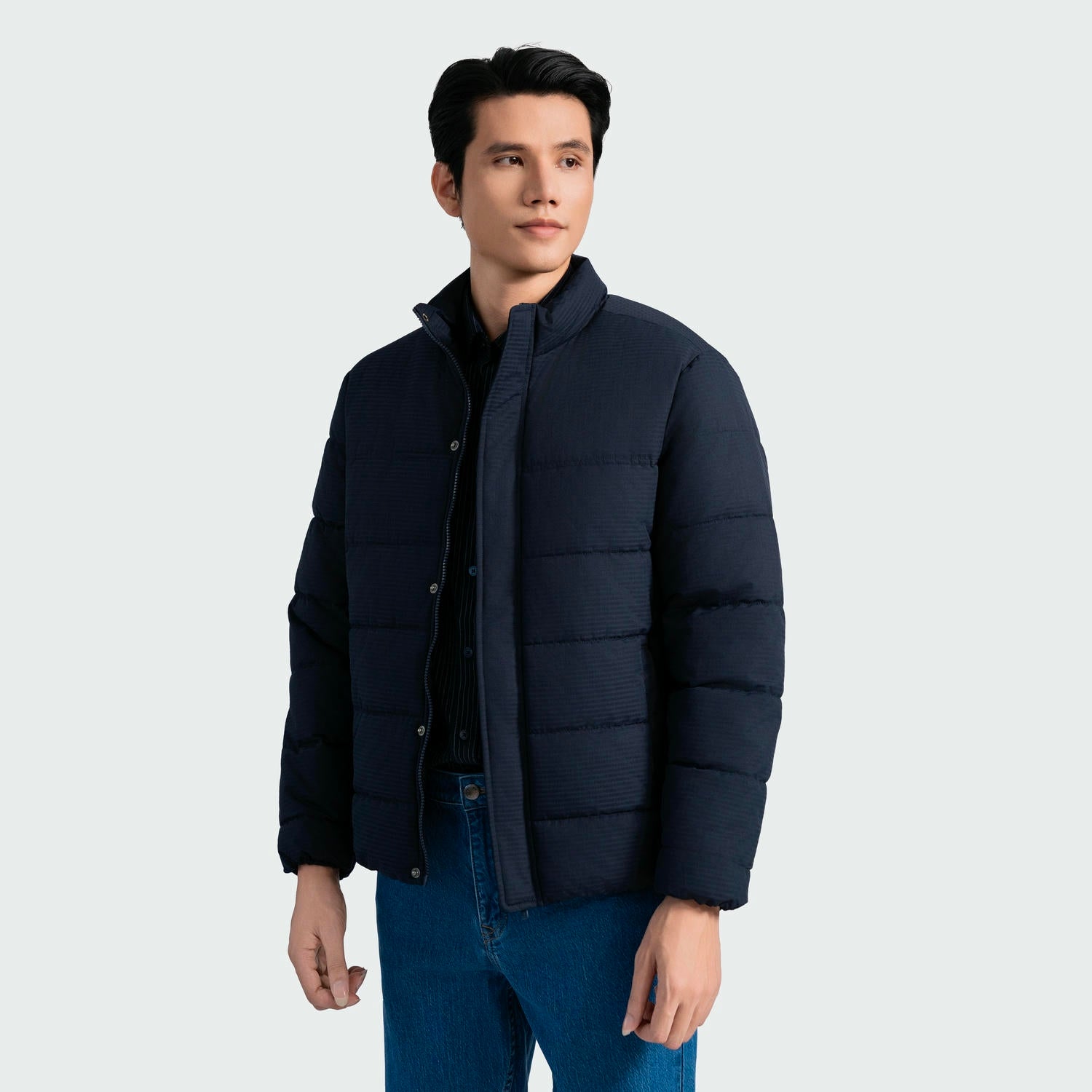 Navy blue 49 striped