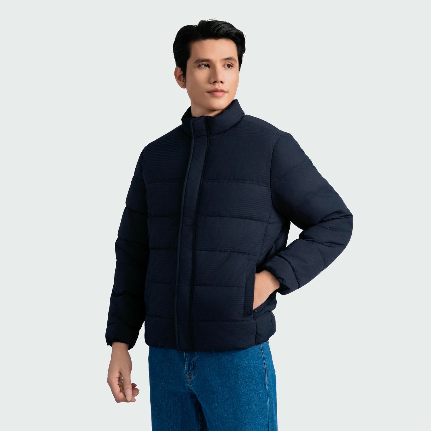 Navy blue 49 striped