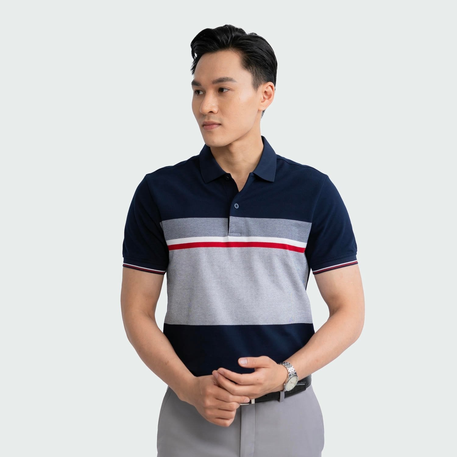 Navy blue 139 striped