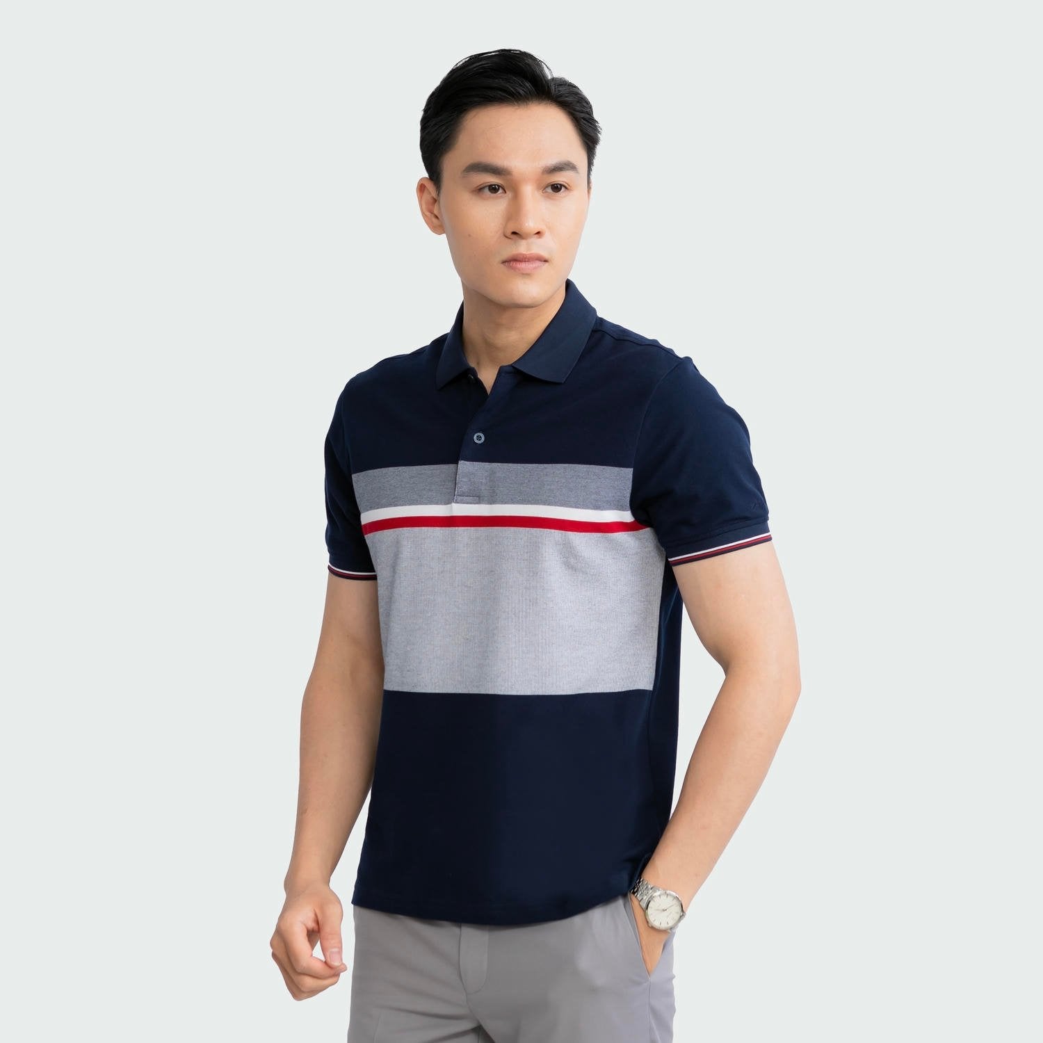 Navy blue 139 striped