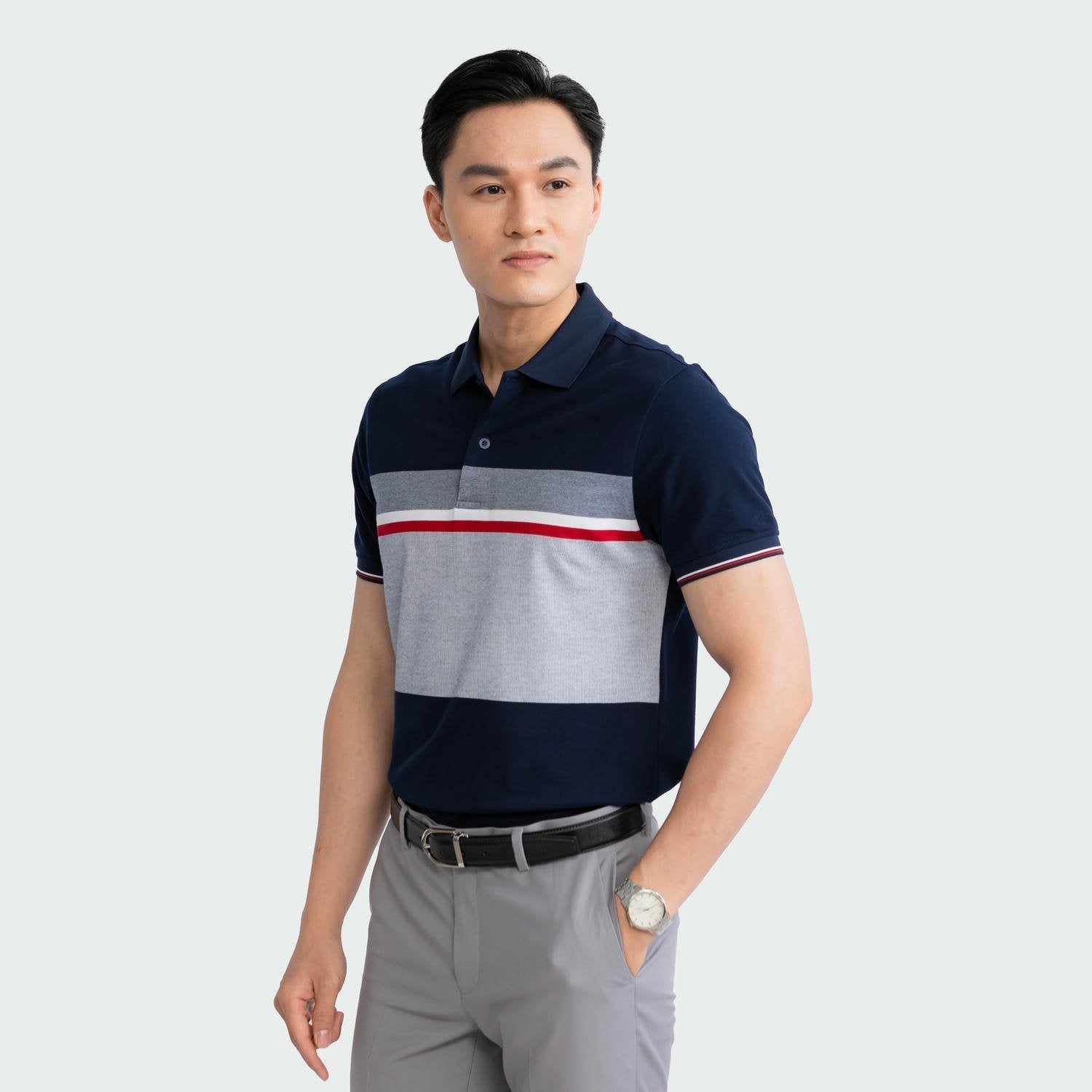 Navy blue 139 striped