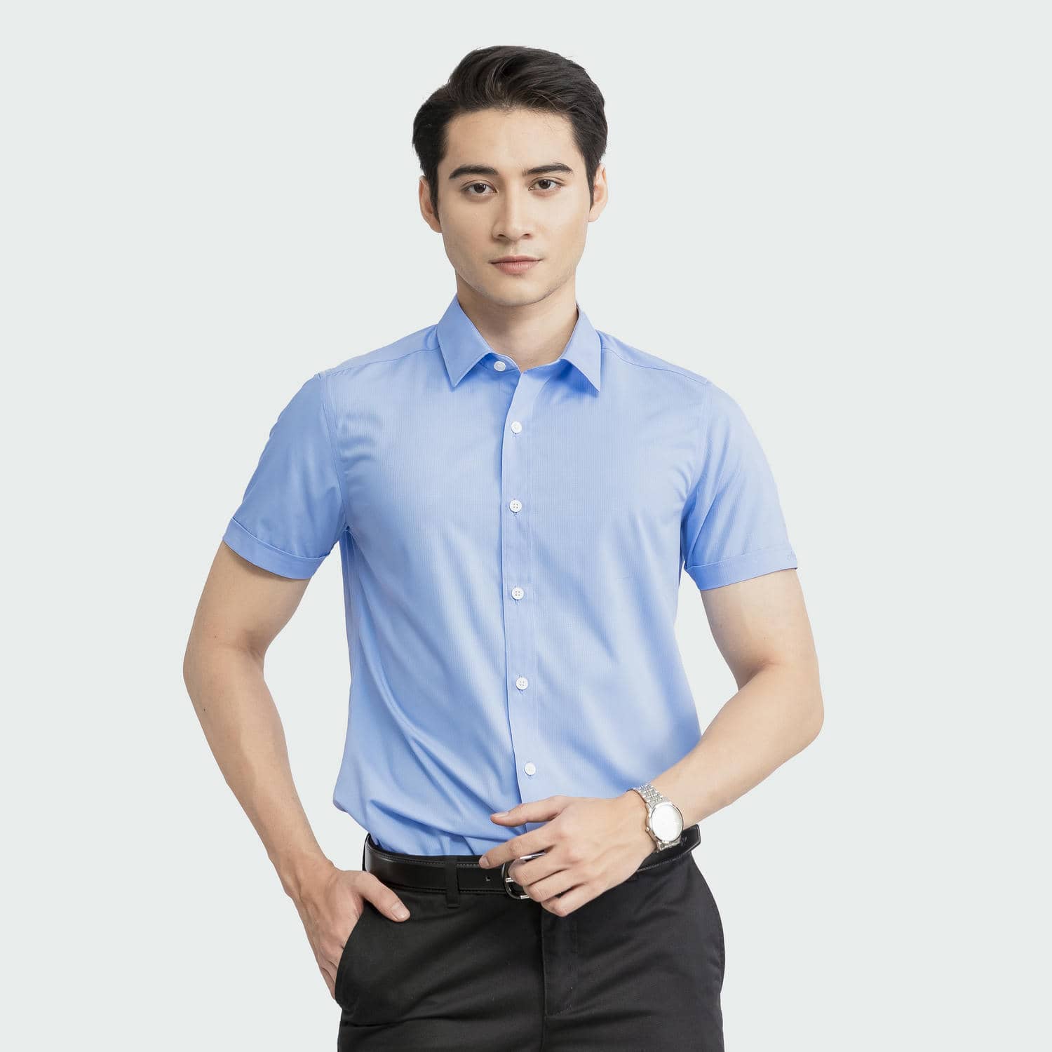 Blue Jacquard pattern