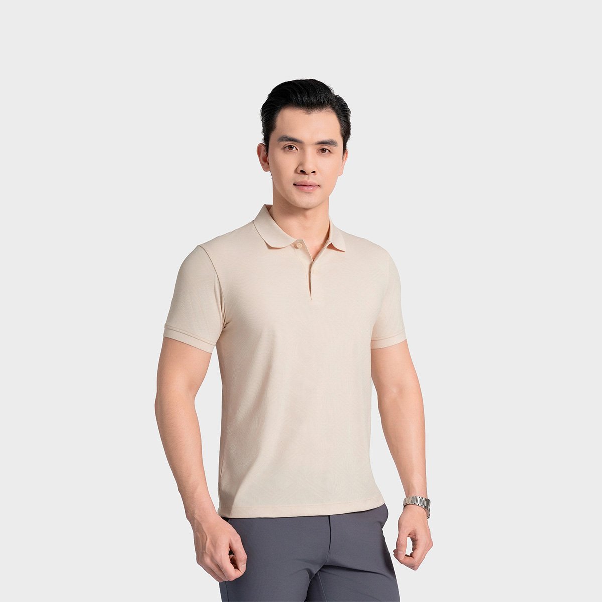 Beige 2 Jacquard pattern