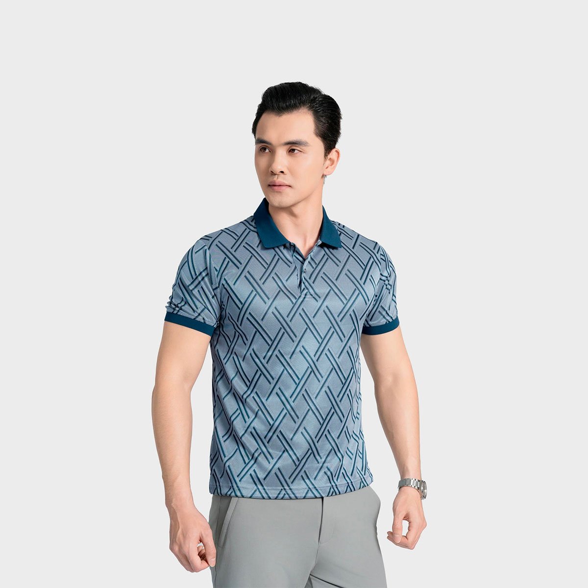 Green 12 Jacquard pattern