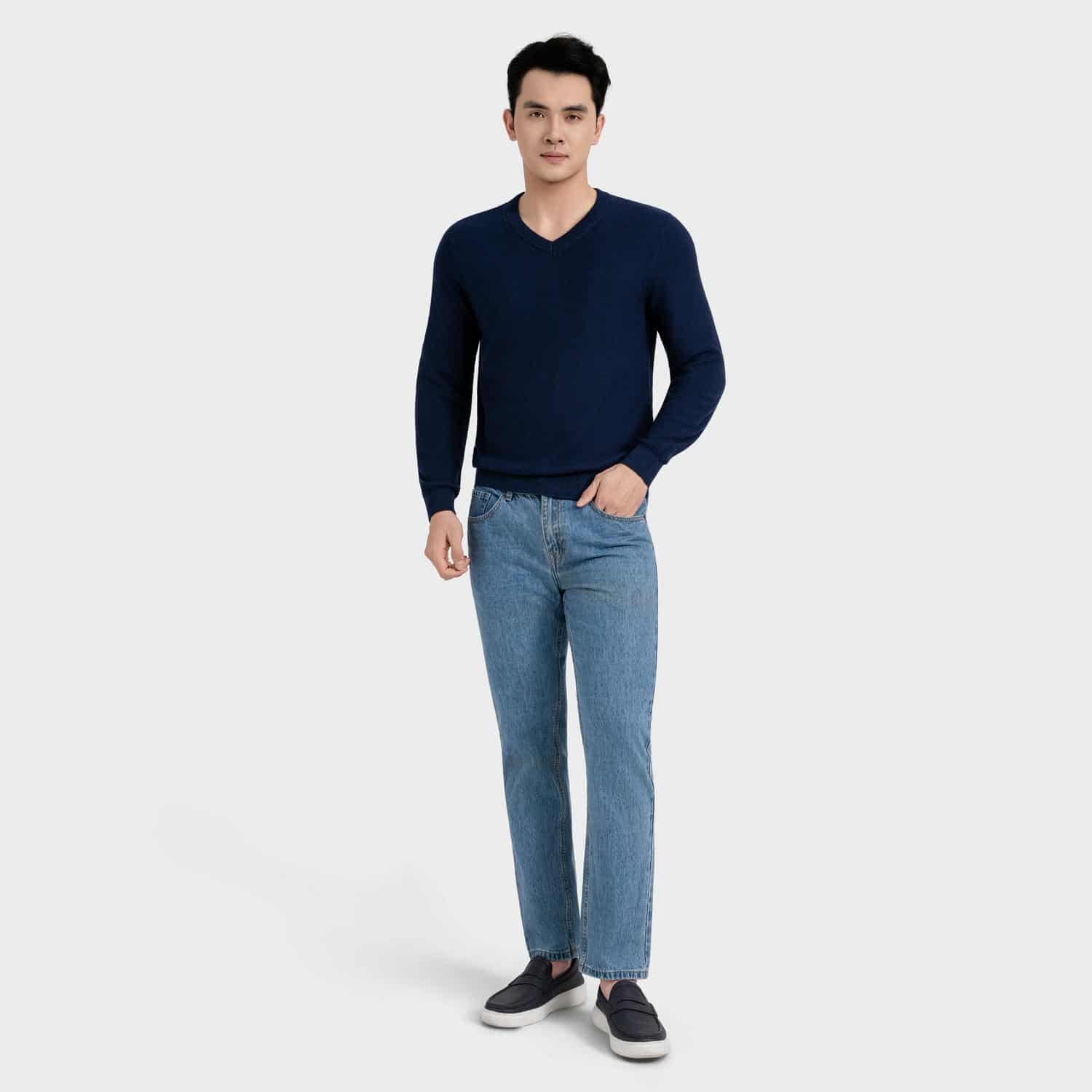 Navy blue 373 Jacquard pattern