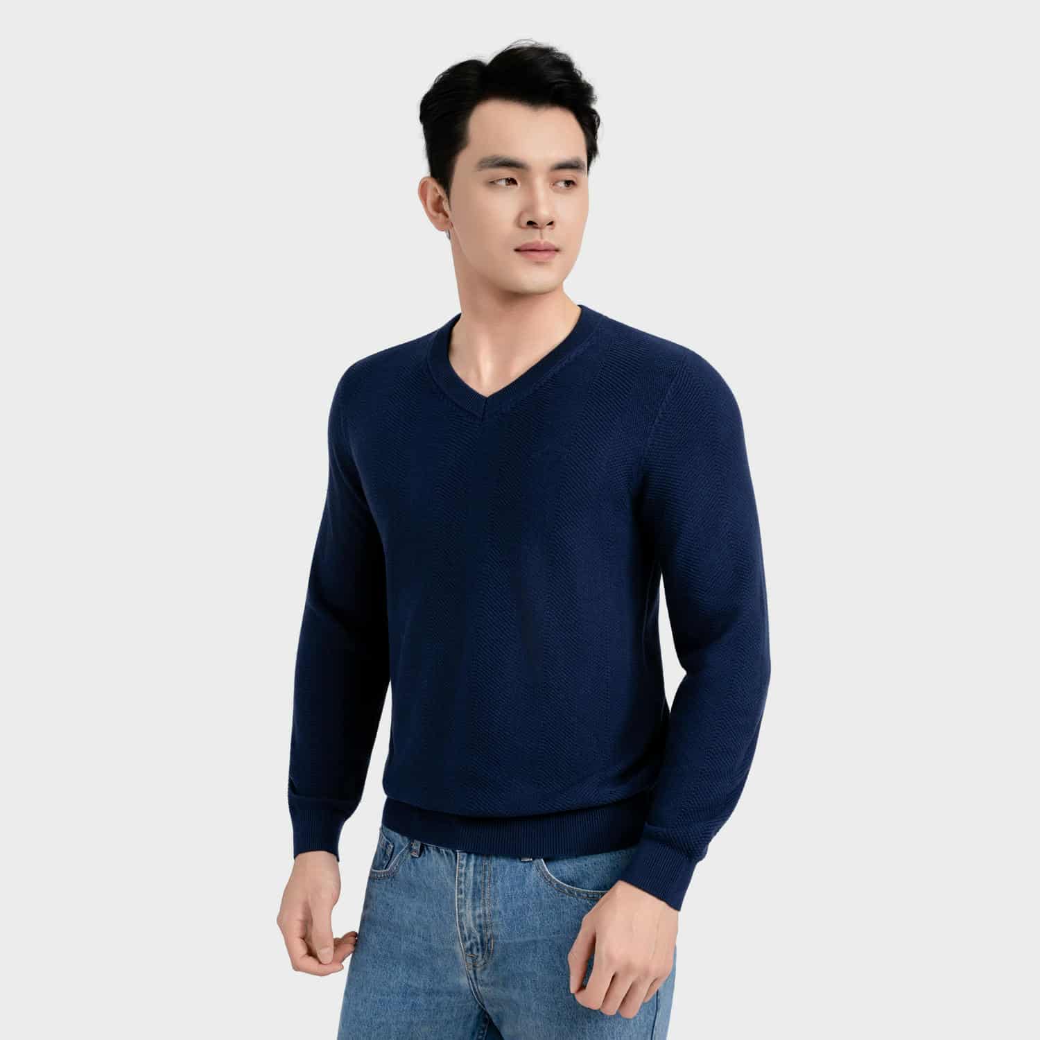 Navy blue 373 Jacquard pattern