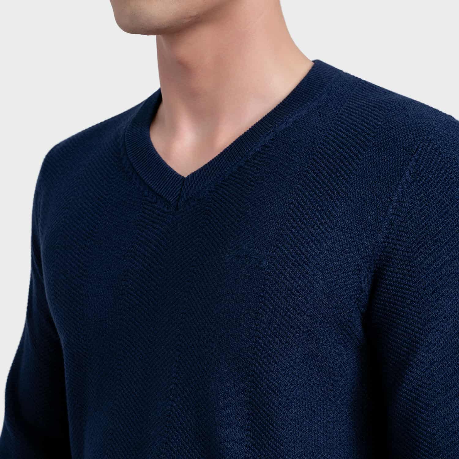 Navy blue 373 Jacquard pattern