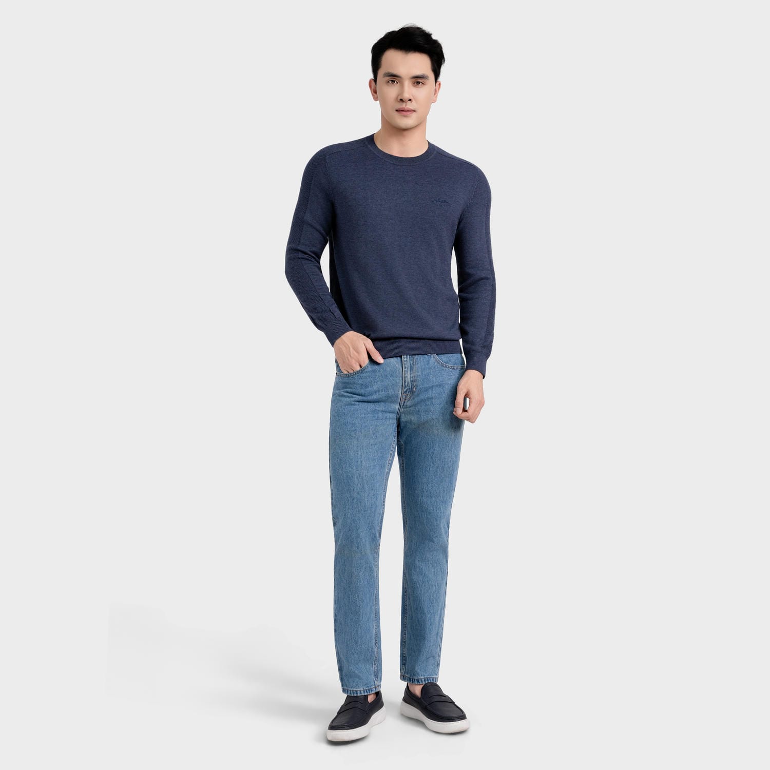 Navy blue 301 Jacquard pattern