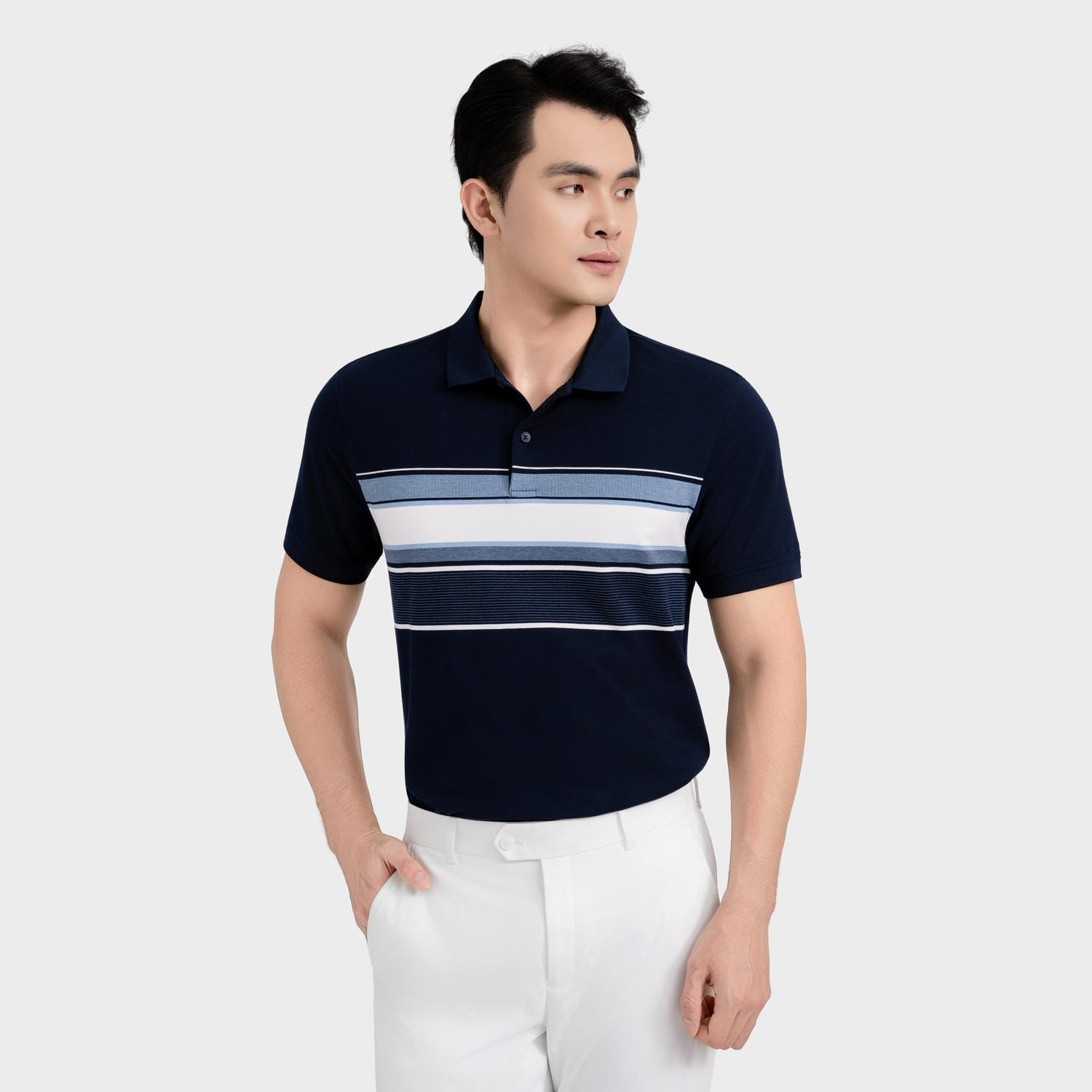 Navy blue 25 striped