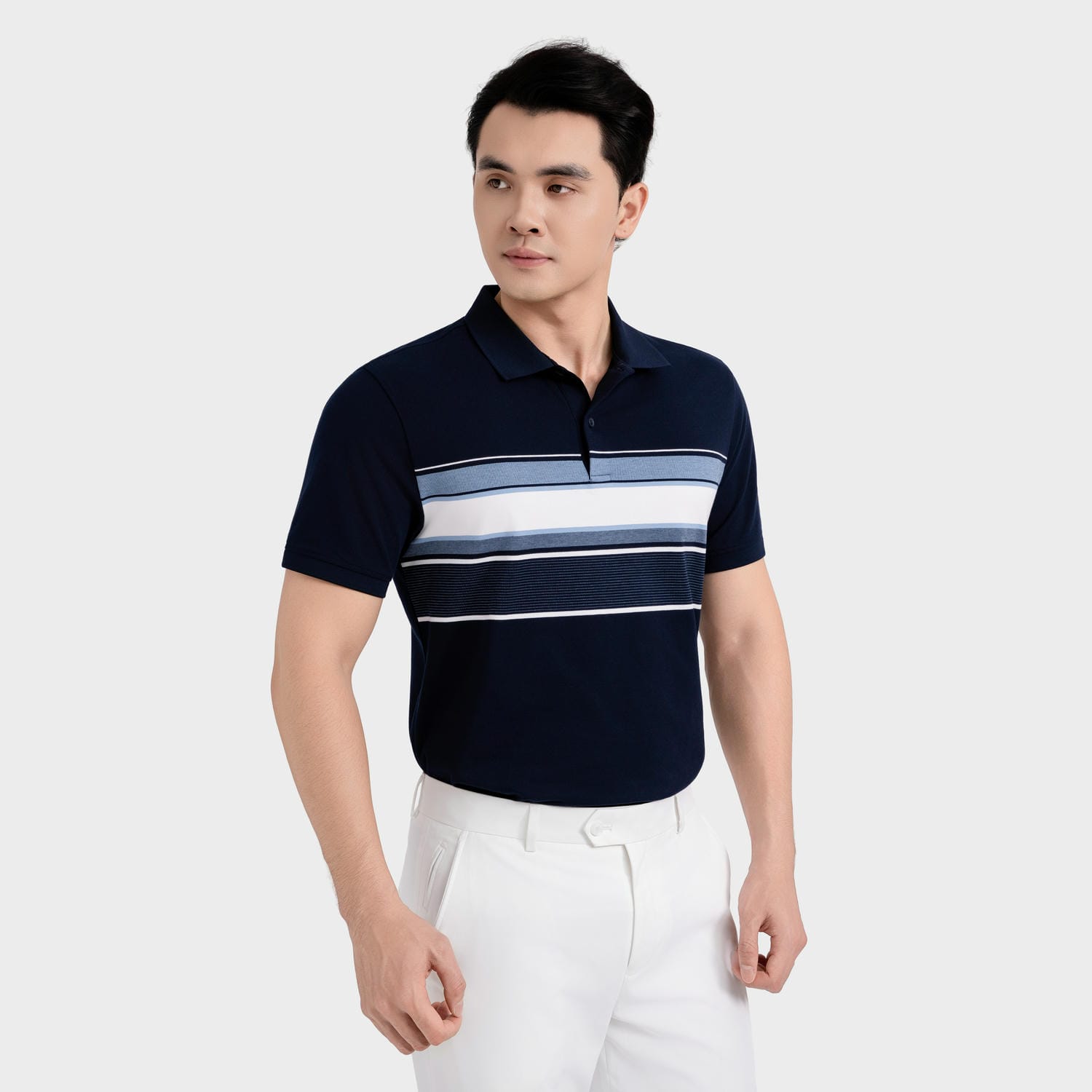 Navy blue 25 striped