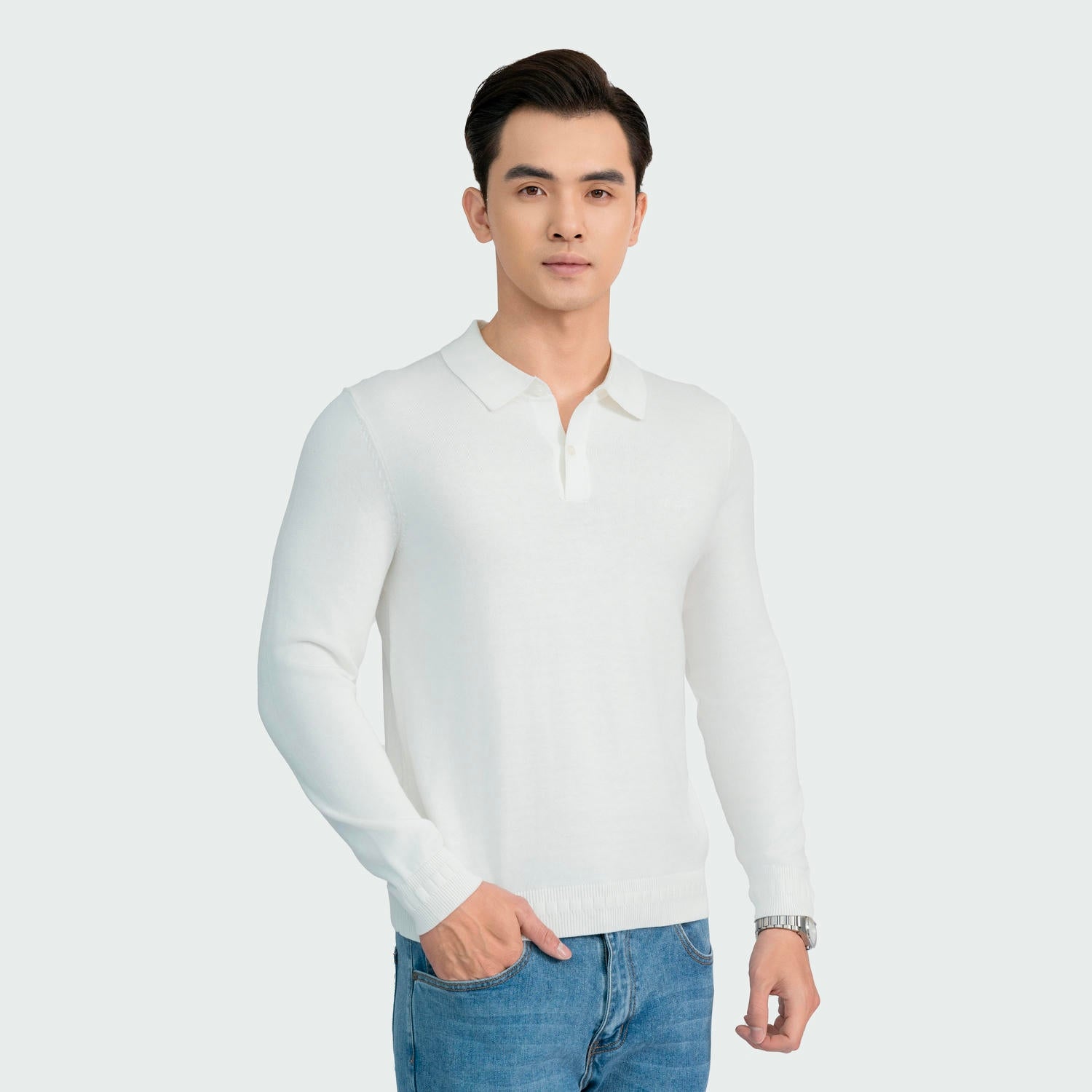 White 6 Jacquard pattern