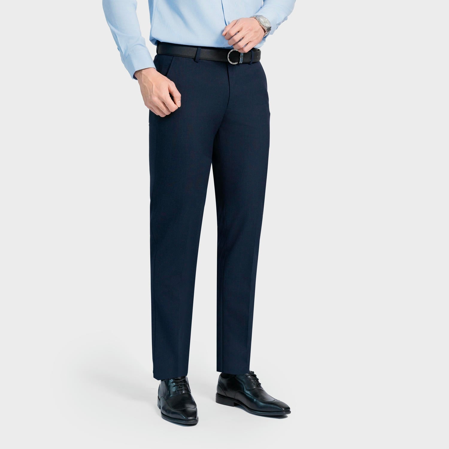 Navy blue 45 striped