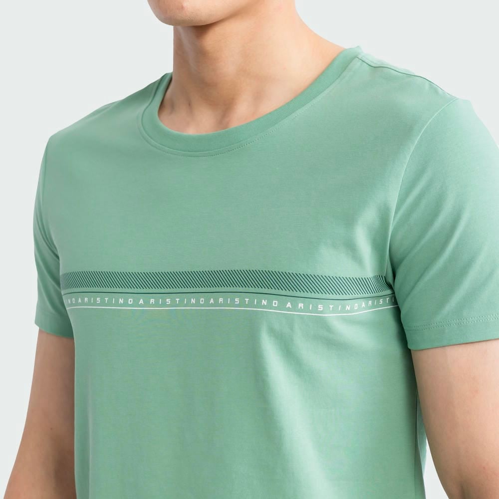 Áo thun nam cotton dáng ôm Aristino ATS014S3