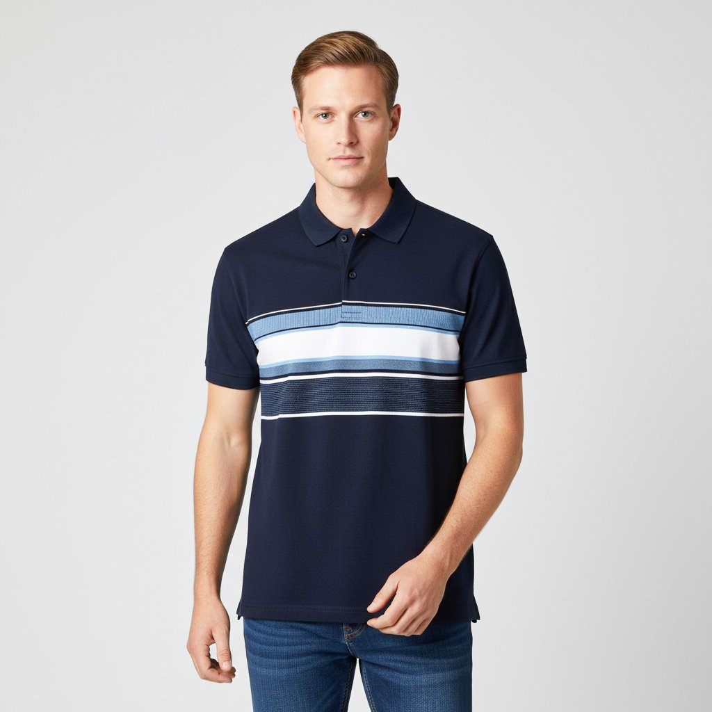 Navy blue 25 striped