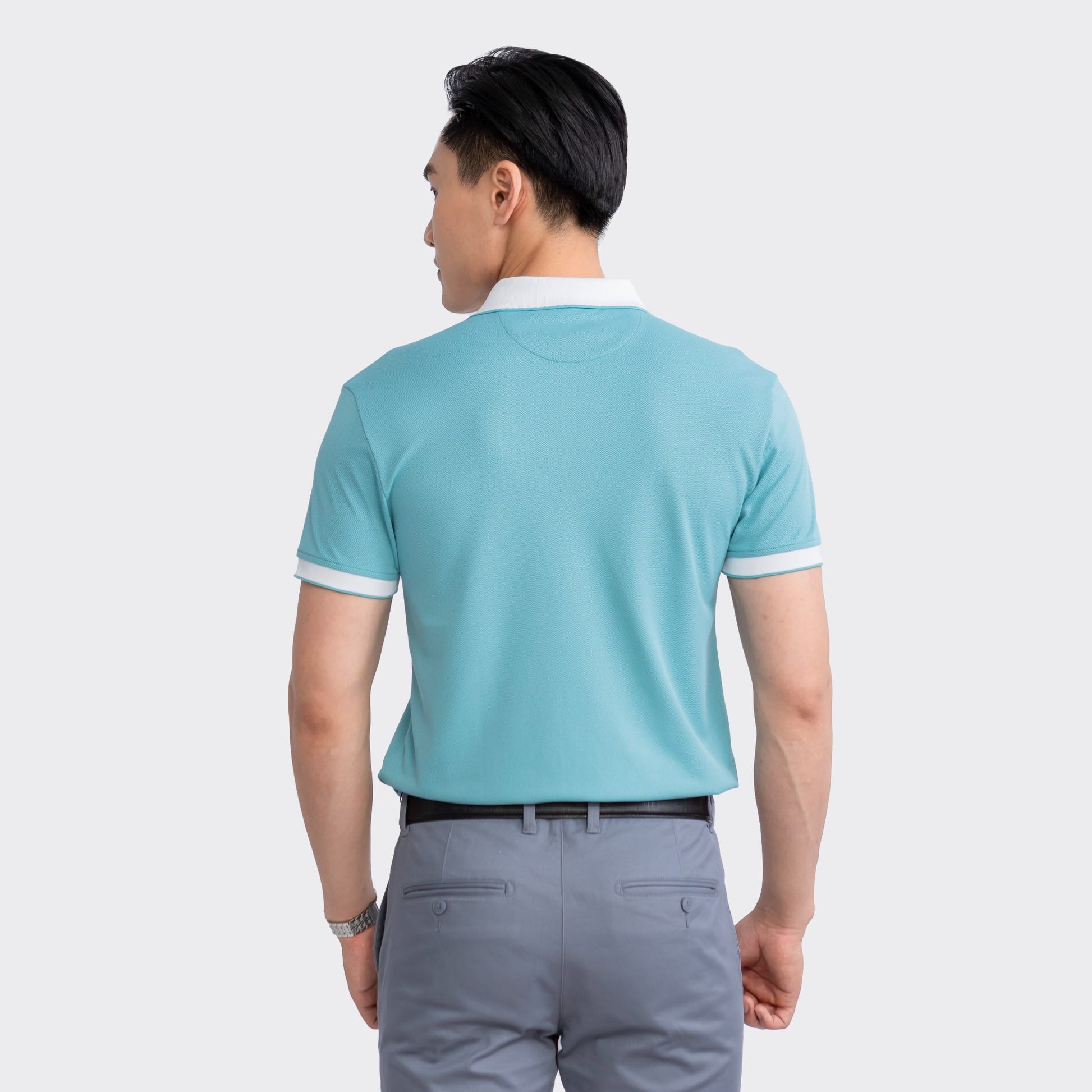 Blue 62 dobby weave aqua