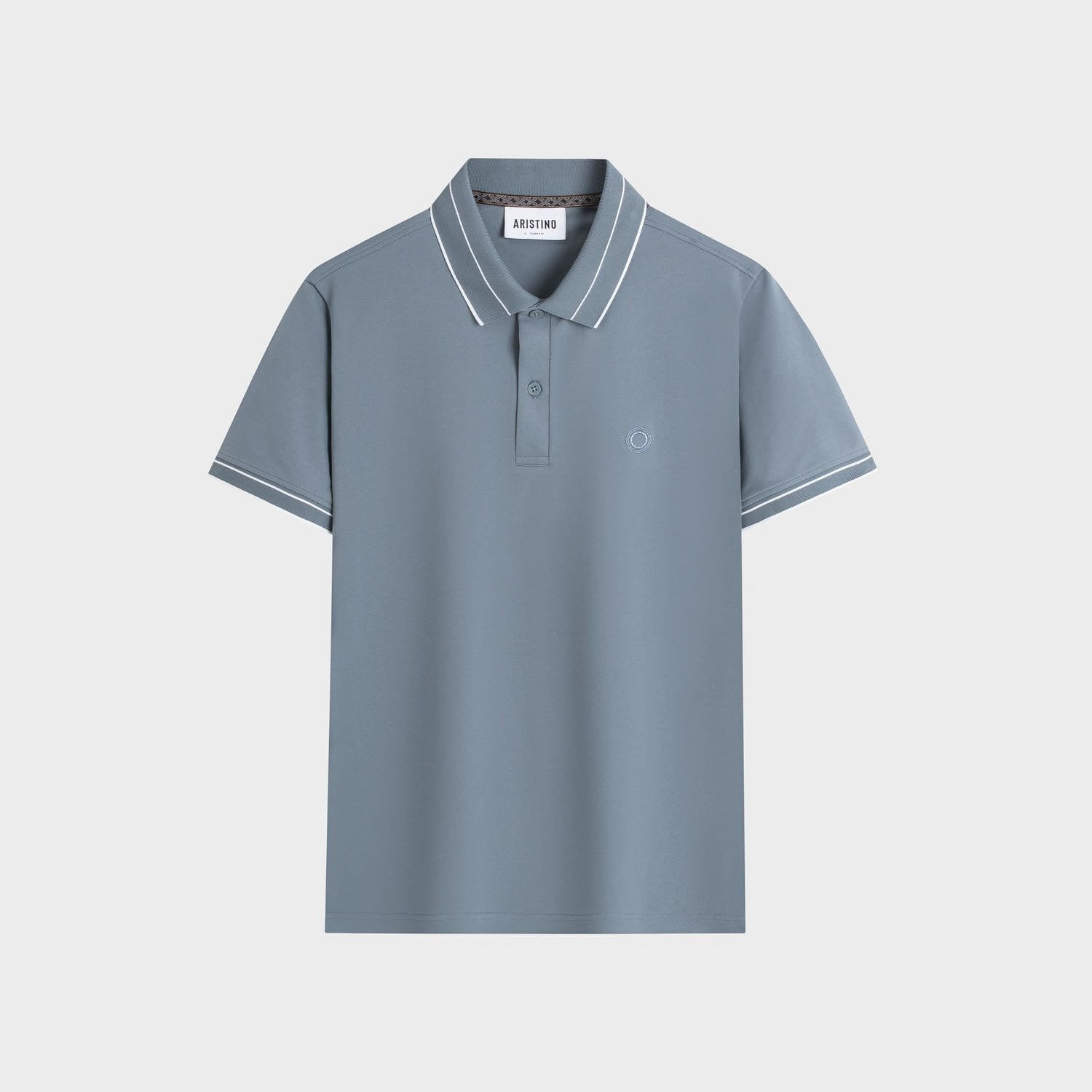 Aristino Men’s Elite Polo Shirt Grey Cotton Slim Fit APS115S3EC