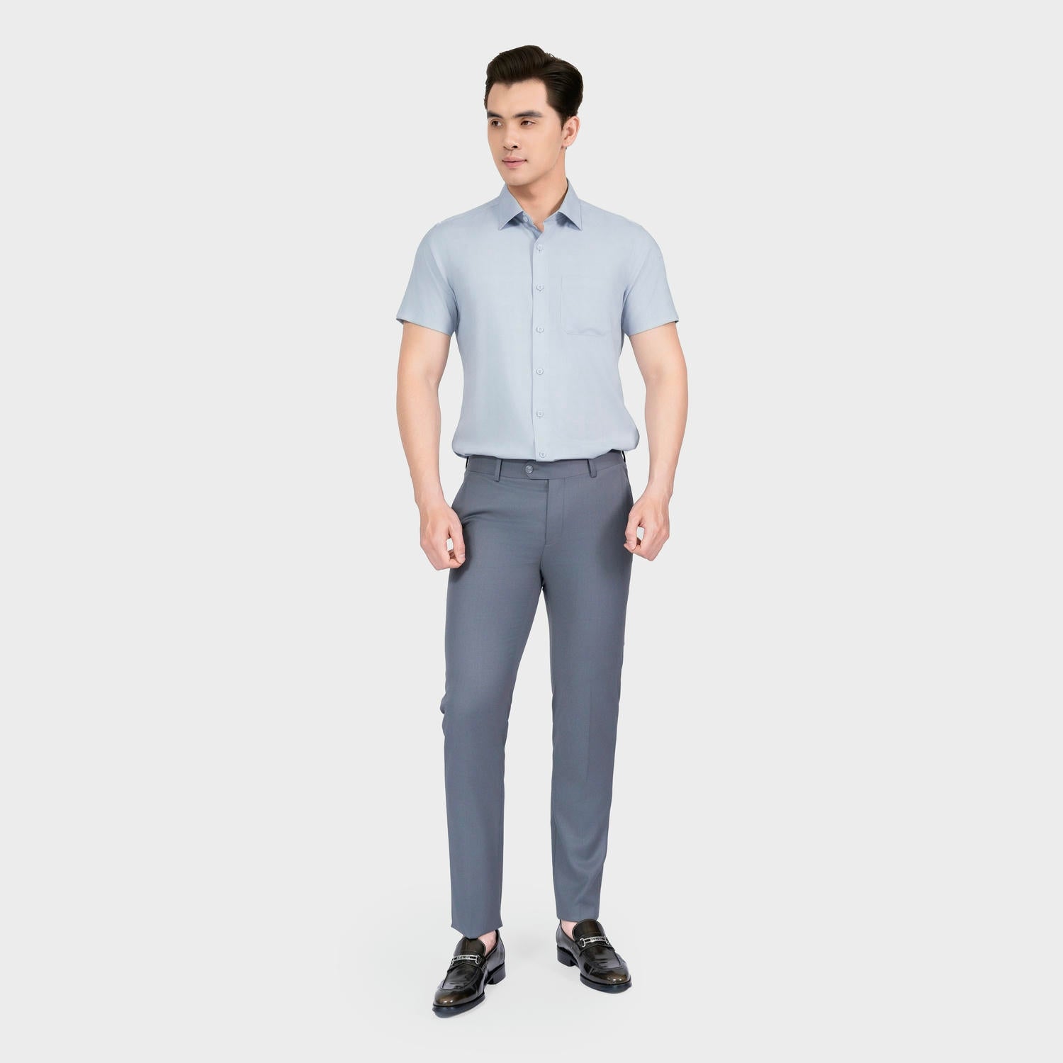 Áo sơ mi nam Aristino Bamboo dáng regular fit ASS022AS3