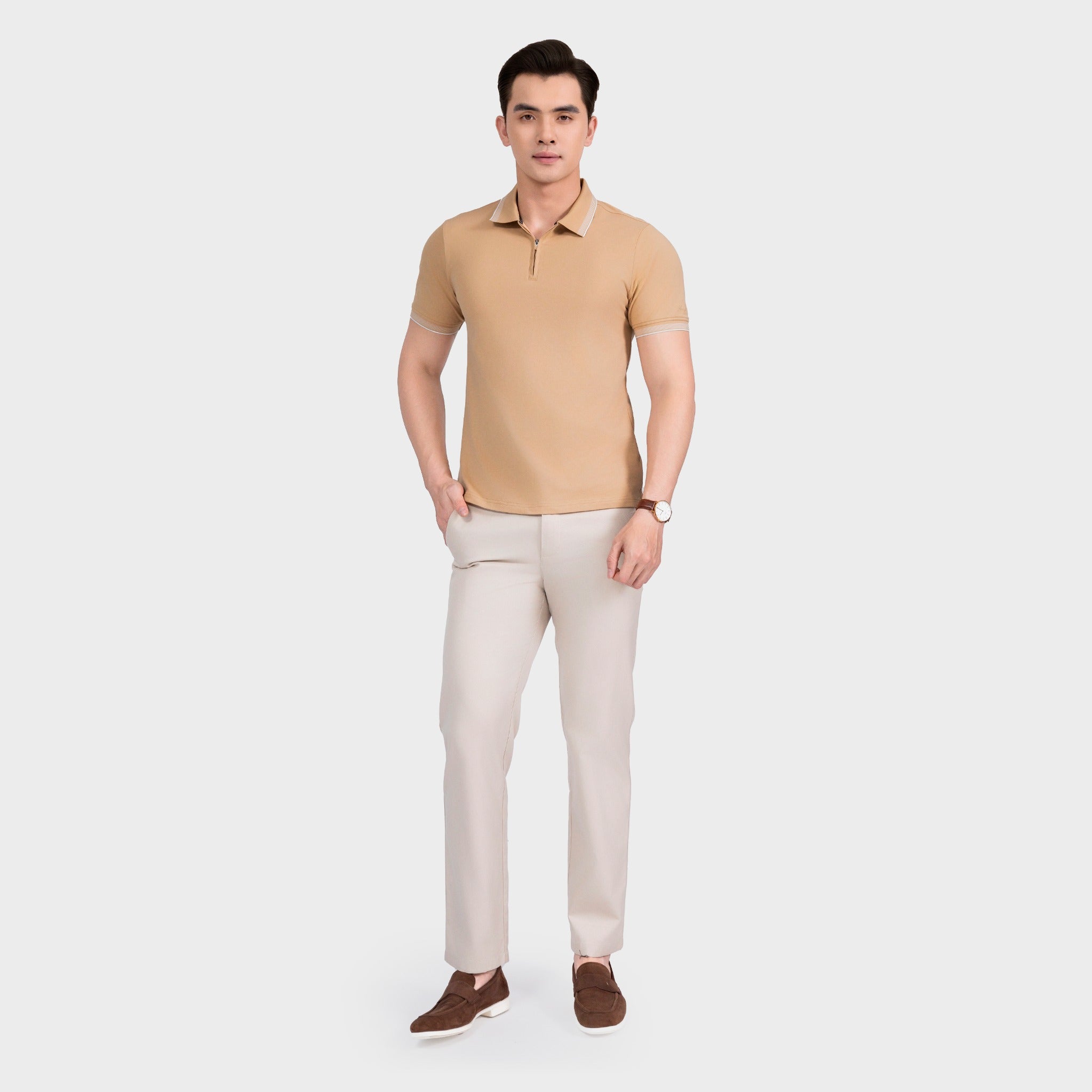 Áo Polo Aristino Elite bằng cotton hữu cơ APS207AS0E