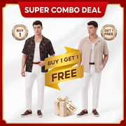 [Buy 1 get 1] Aristino Dong Ho Men's Linen Shirt