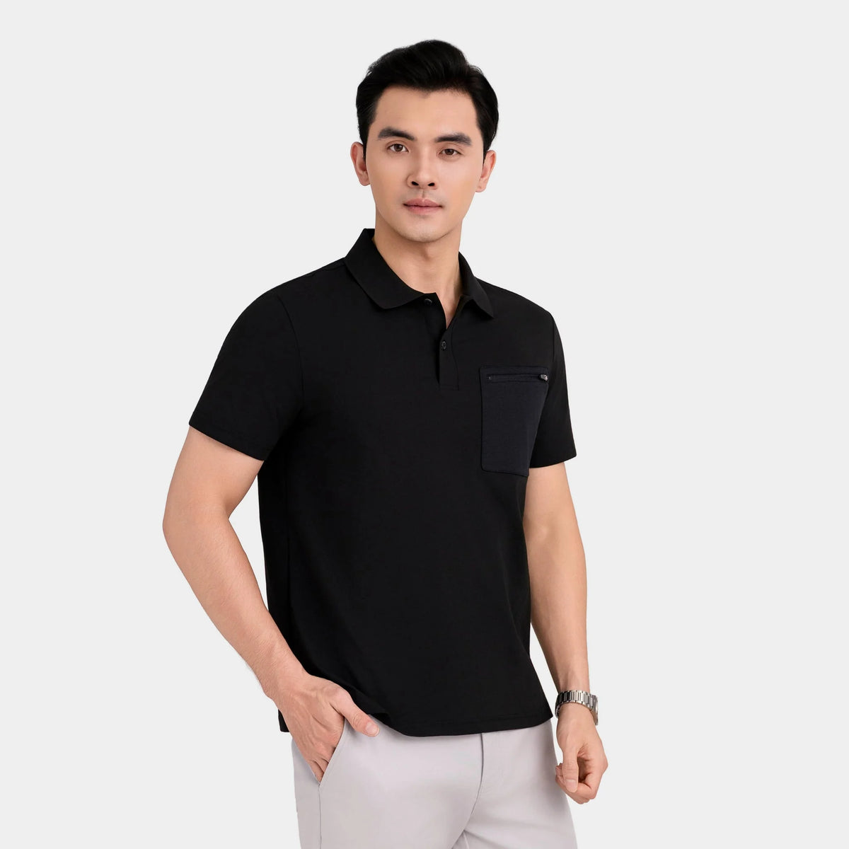 Aristino Regular Men's Short-Sleeve Polo APS615EDP01
