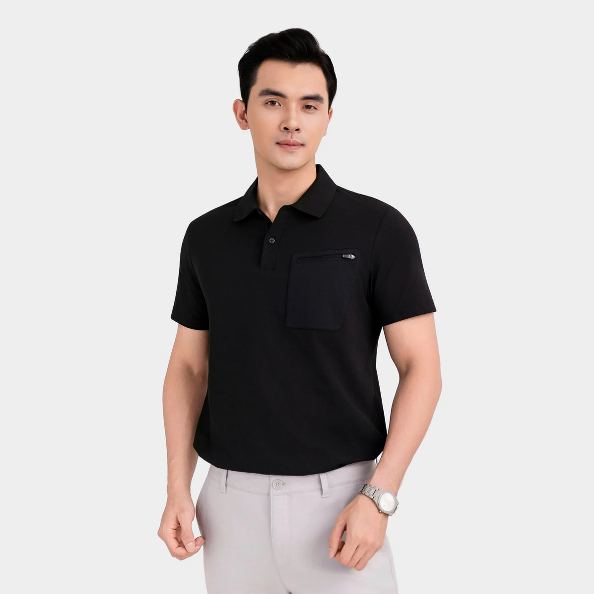 Aristino Regular Men's Short-Sleeve Polo APS615EDP01