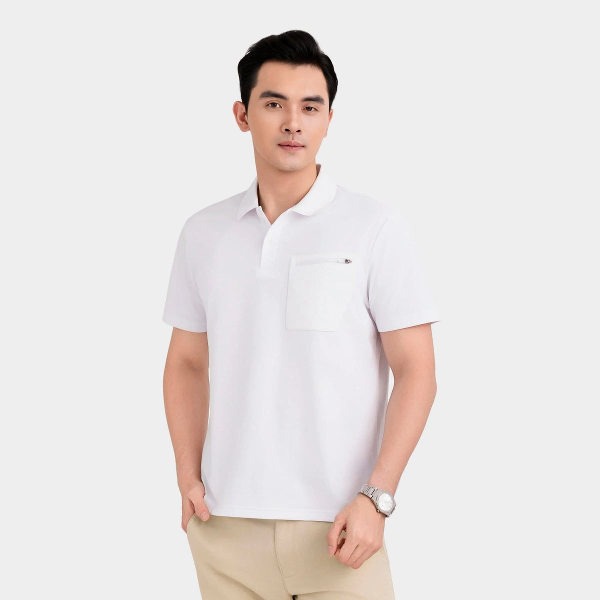 Aristino Regular Men's Short-Sleeve Polo APS615EDP01