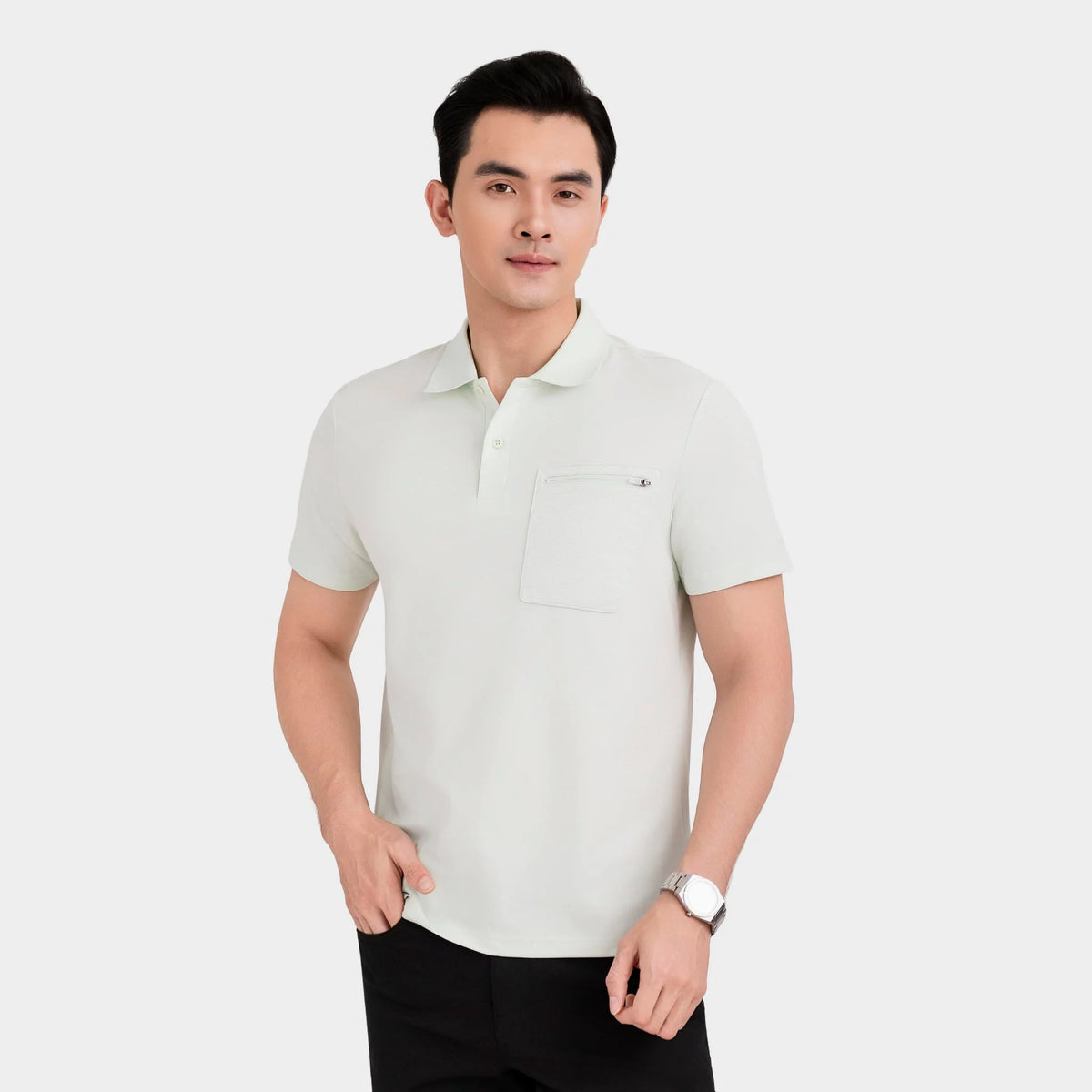 Aristino Regular Men's Short-Sleeve Polo APS615EDP01