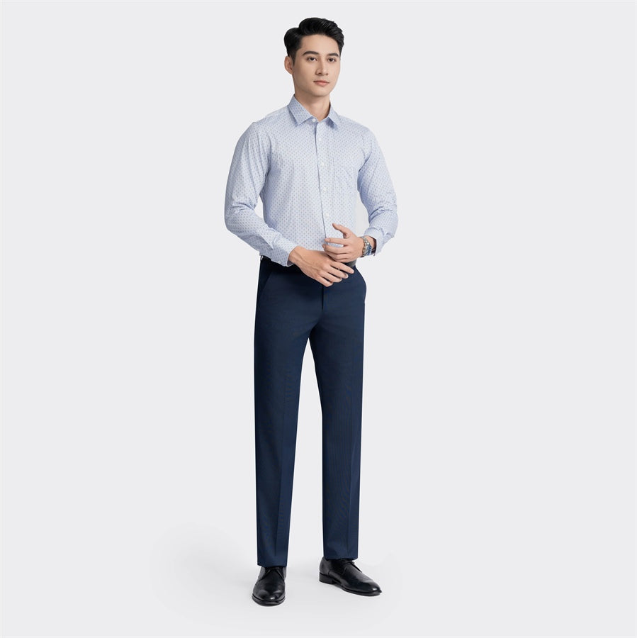 Navy blue 4 2 dobby weave