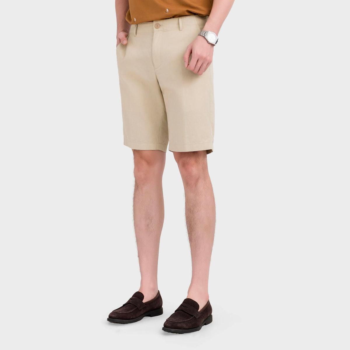 Aristino Business Casual Men's Linen Shorts 1SOU04SAH2