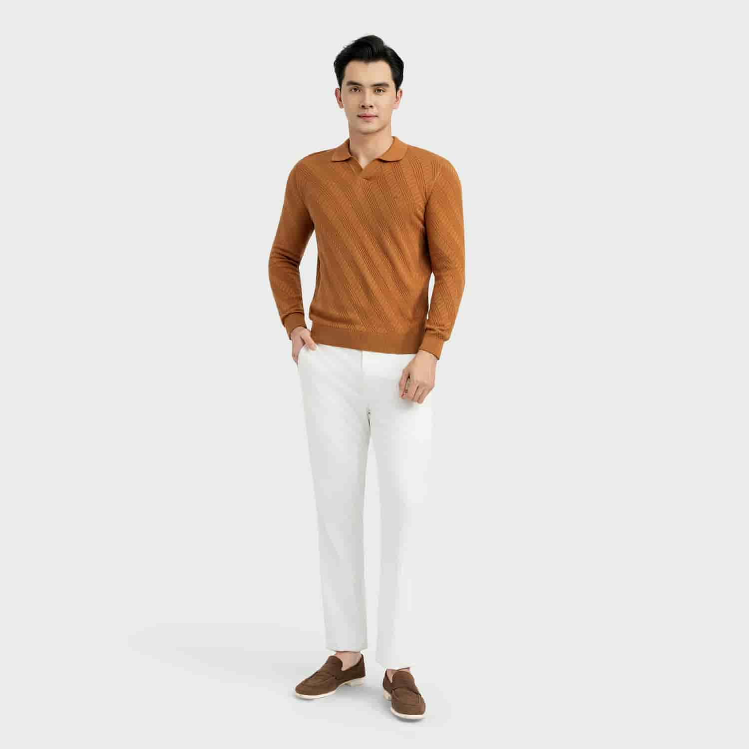 Brown 202 Jacquard pattern