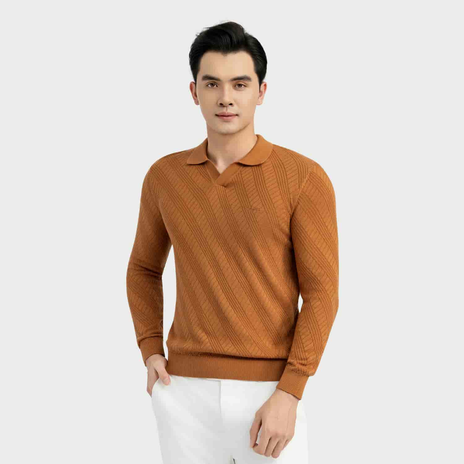 Brown 202 Jacquard pattern