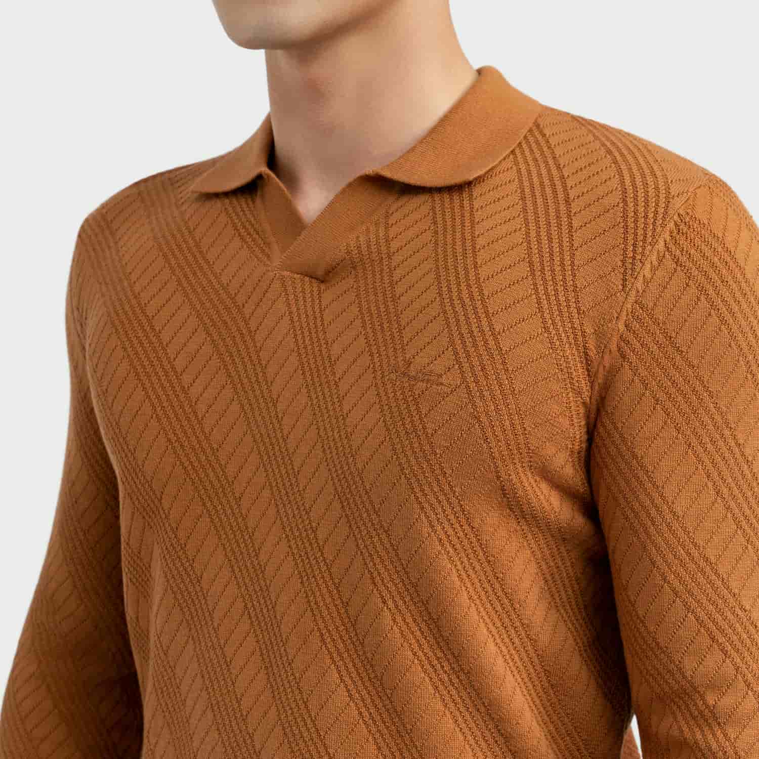 Brown 202 Jacquard pattern