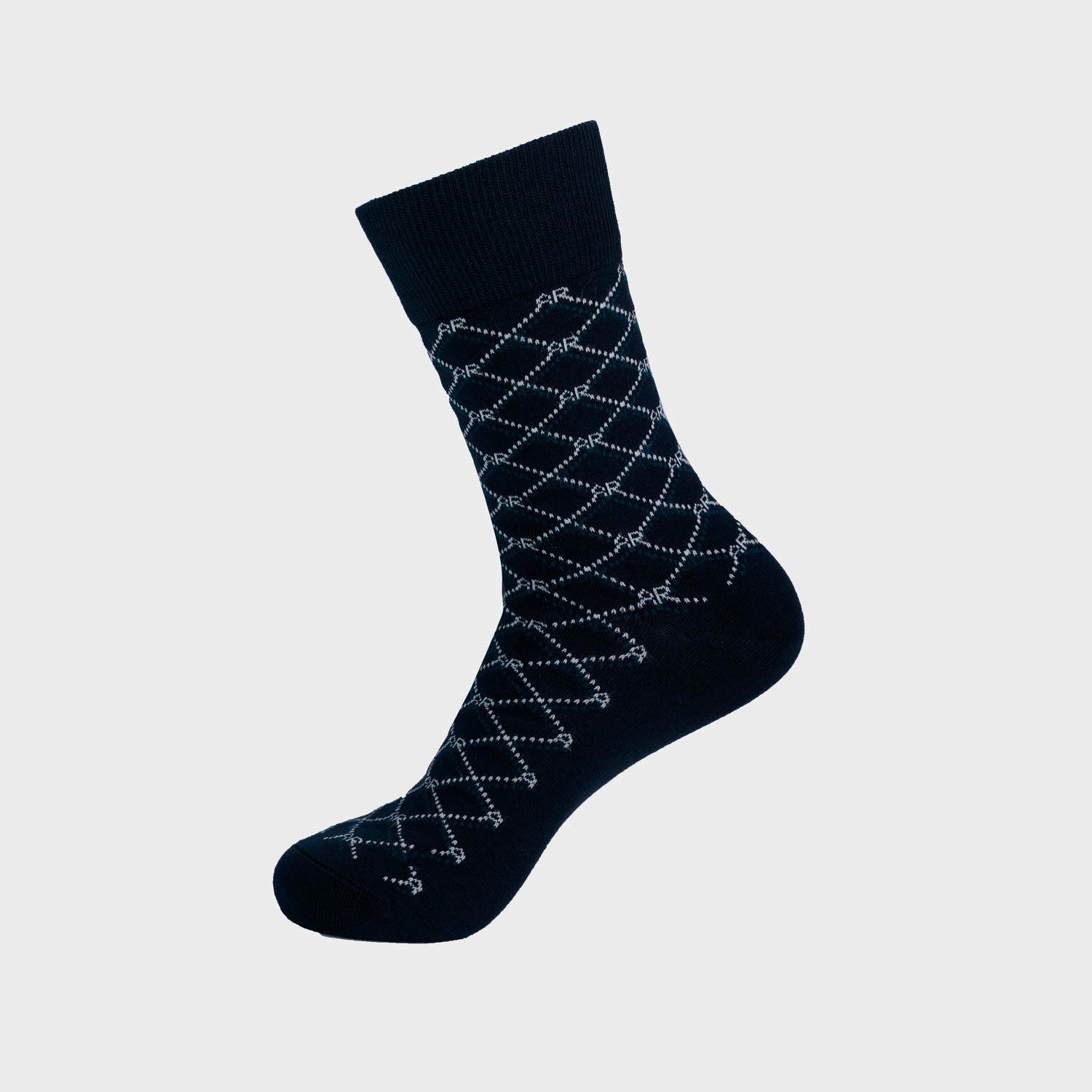 Navy blue 8 Jacquard pattern