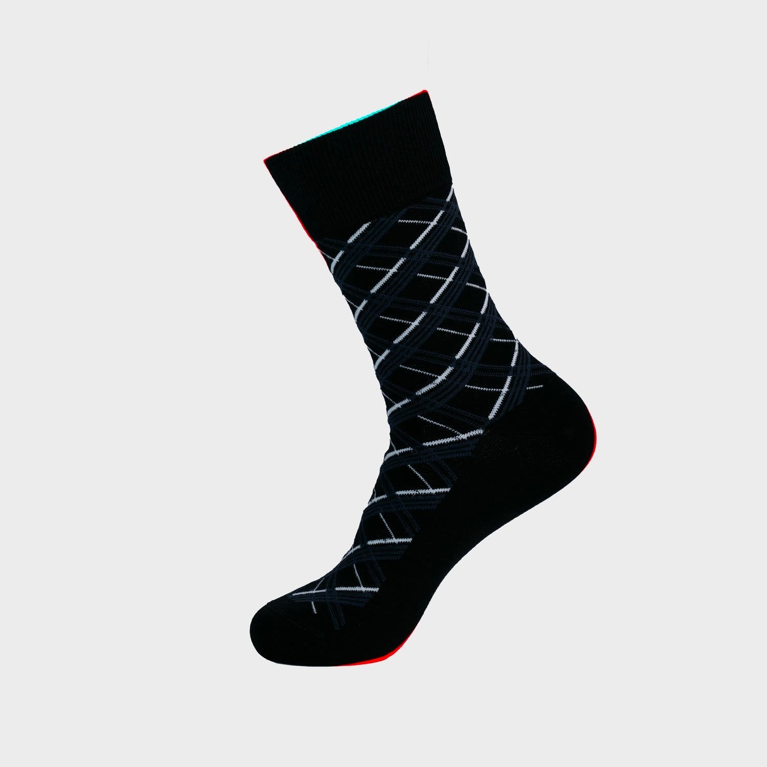 Navy blue 8 Jacquard pattern