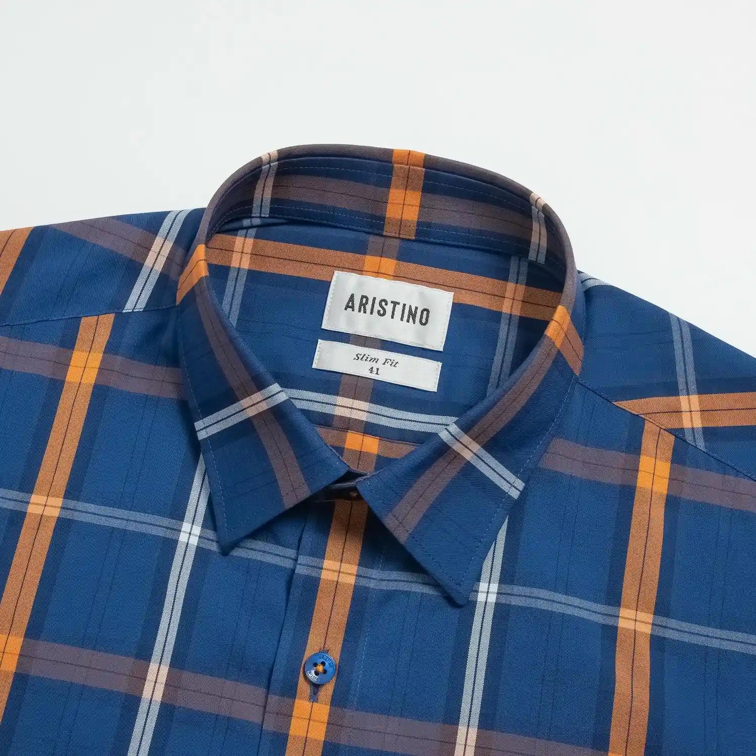 Blue orange stripe (Bronze drum weave)