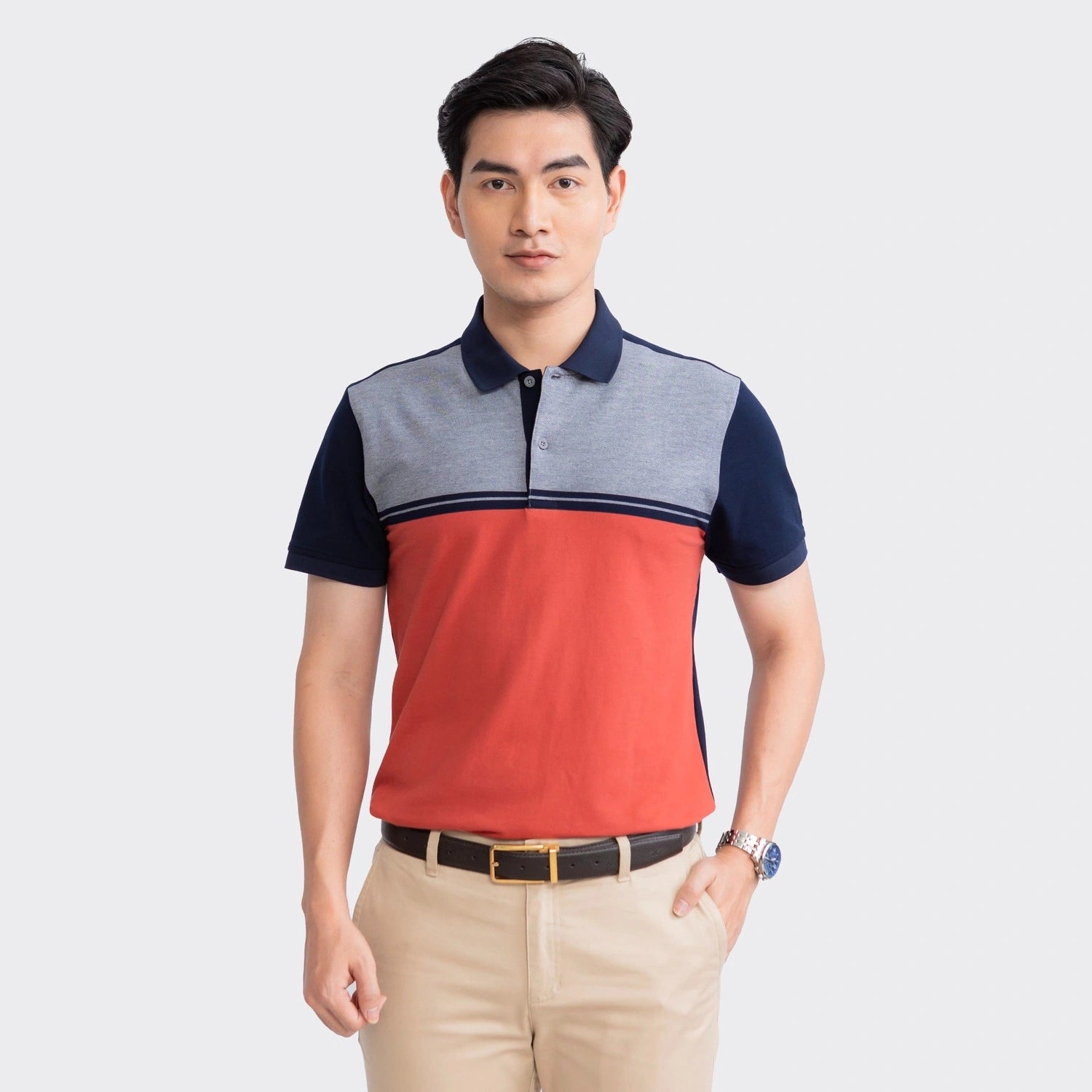 Orange 35 Jacquard stripe