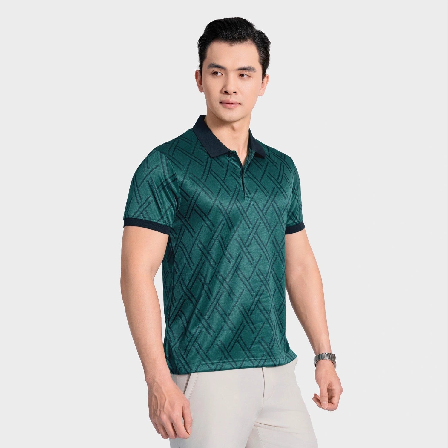 Green 50 Jacquard pattern