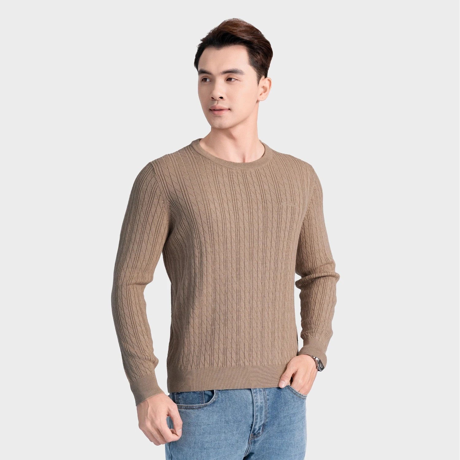 Beige 74 Jacquard pattern