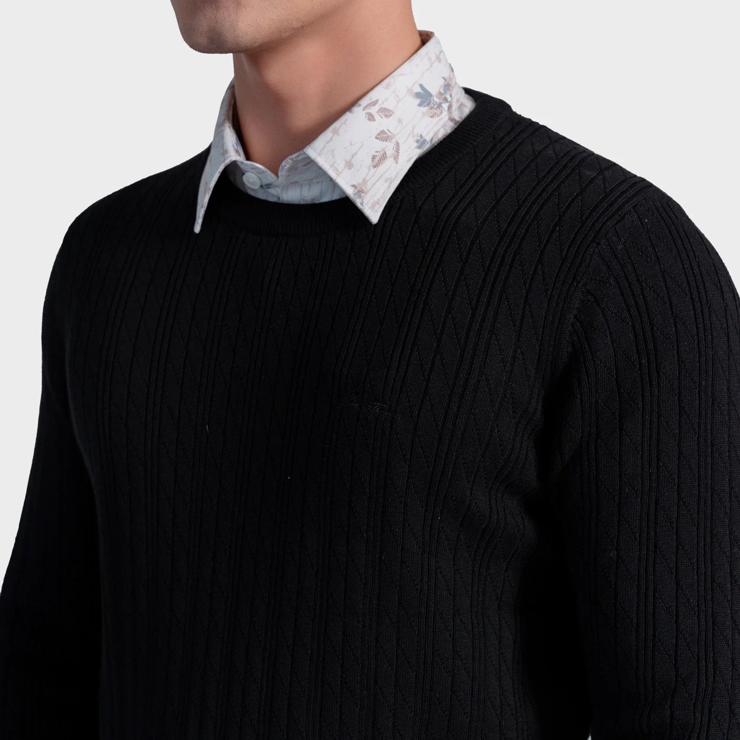 Black 01 Jacquard pattern