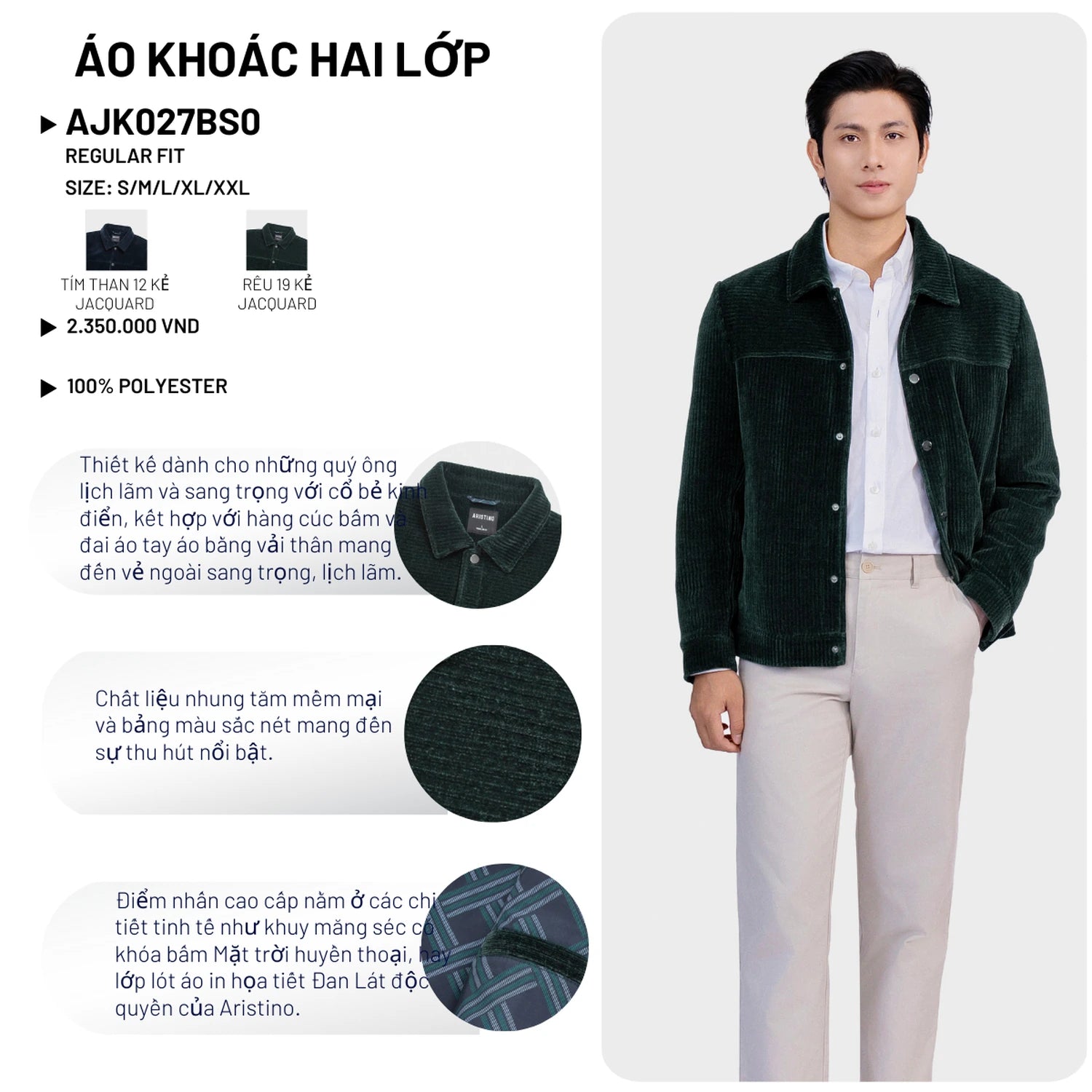 Navy 12 Jacquard stripe