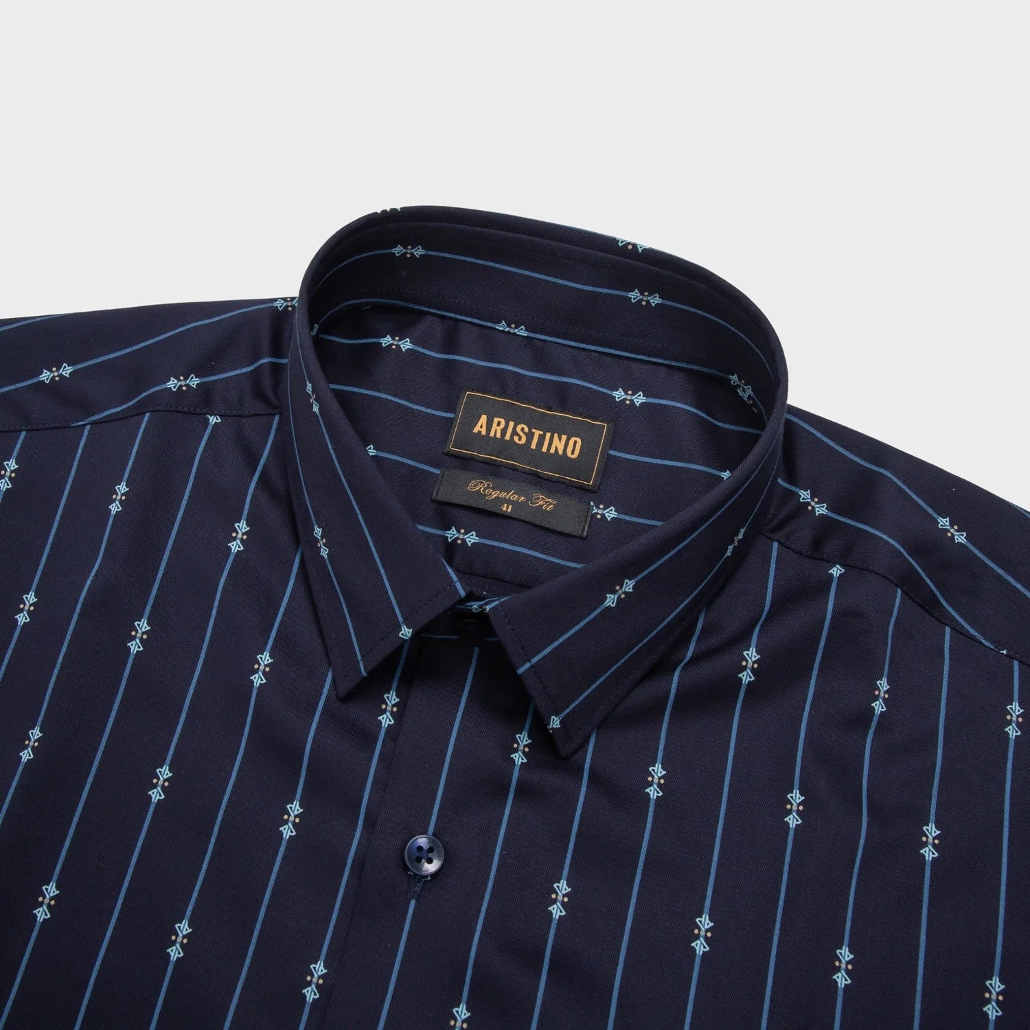 Navy blue striped