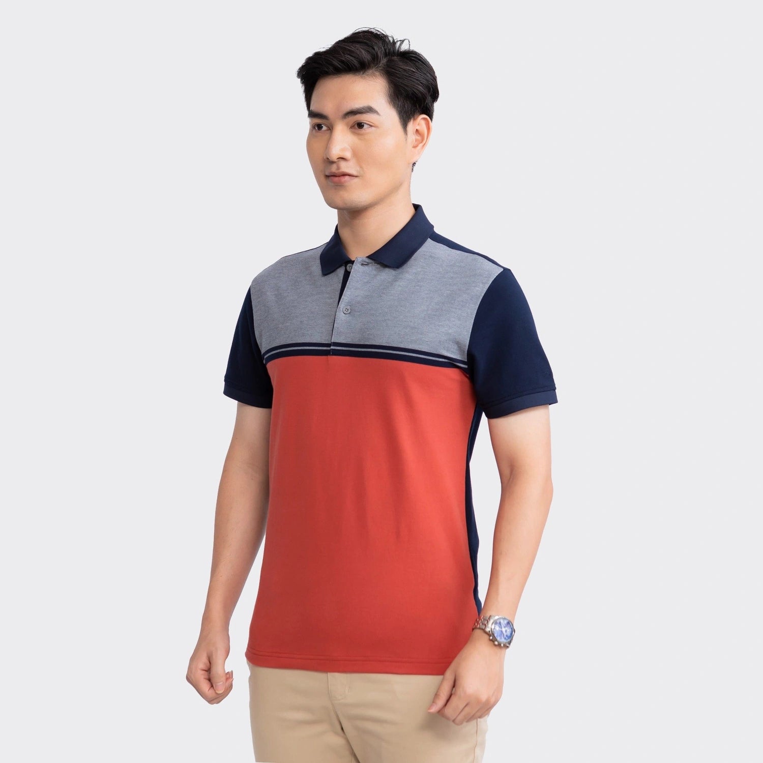 Orange 35 Jacquard stripe