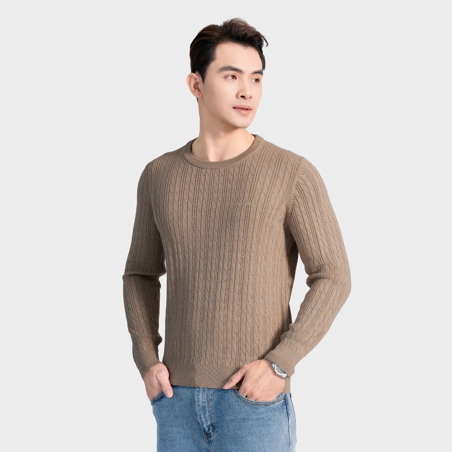 Beige 74 Jacquard pattern