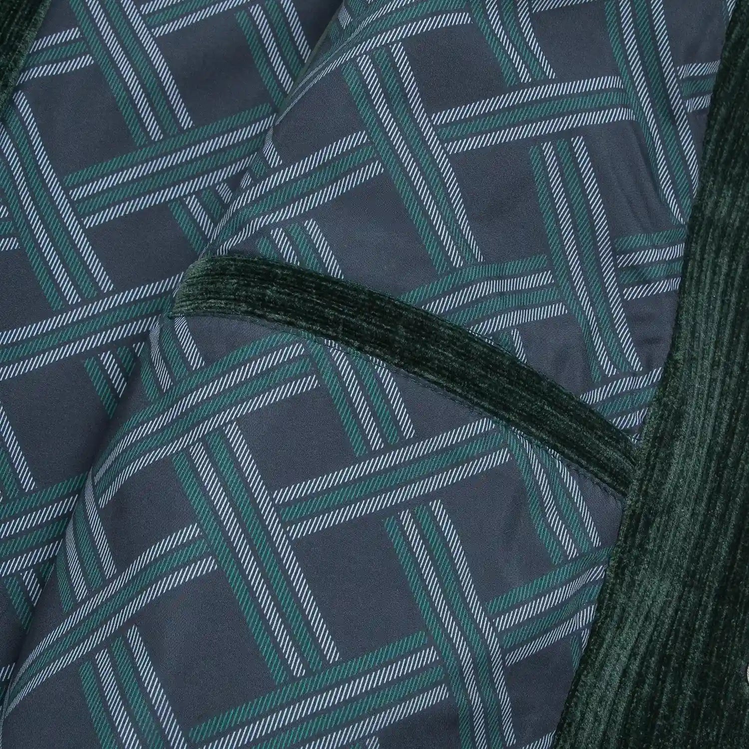Olive 19 striped Jacquard