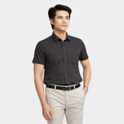 Navy patterned print